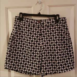 Ben Sherman Swim Trunks Black And White Geometric Print NWT Size 31